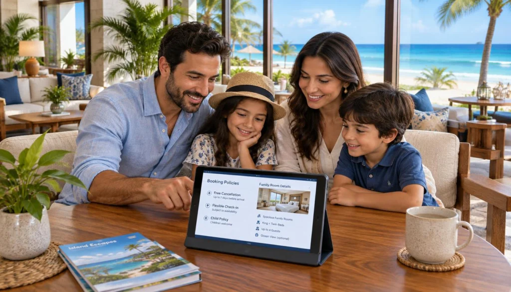 Booking policies and family room details checked before travel Booking policies and family room details checked before travel