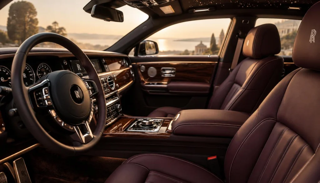 Rolls royce phantom: rolls-Royce Phantom interior with individually chosen cabin finishes