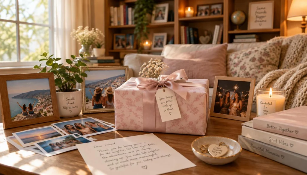 Thoughtful picks for a female friend include shared memories Thoughtful picks for a female friend include shared memories
